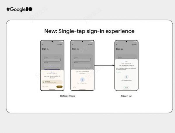 谷歌安卓15/Wear OS 5 改进密码功能：账号选择/生物识别二合一_图片