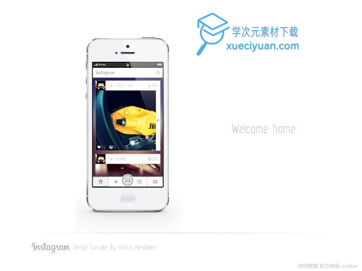 ios7扁平化风格PPT作品《Instagram design concept》_16