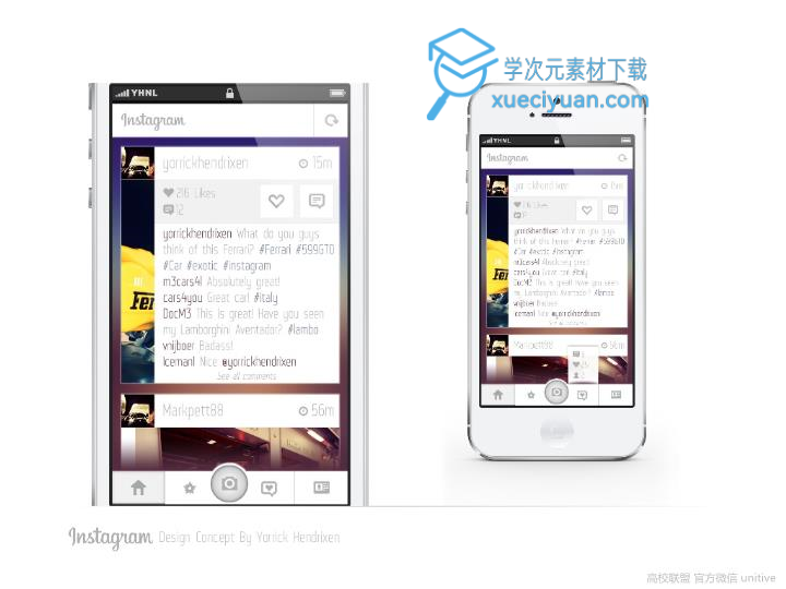 ios7扁平化风格PPT作品《Instagram design concept》_17