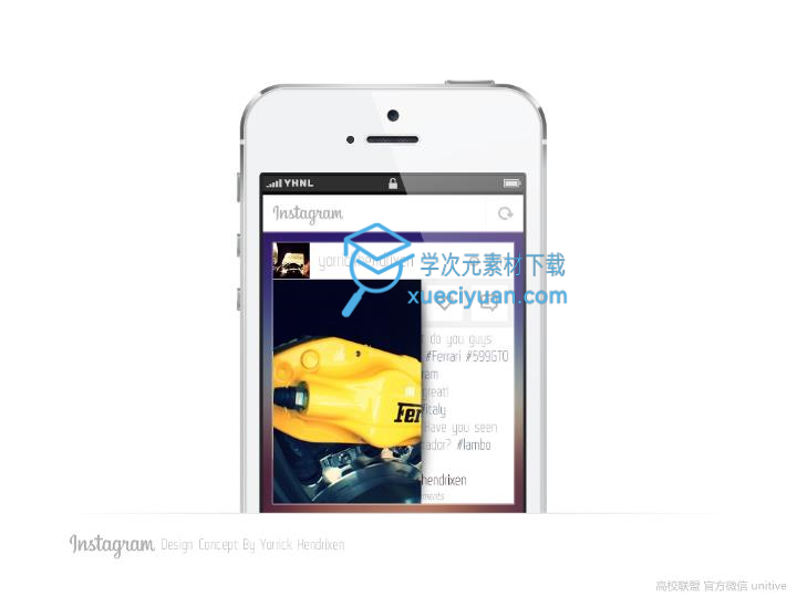 ios7扁平化风格PPT作品《Instagram design concept》_19