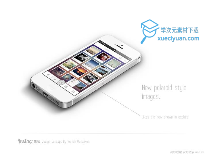 ios7扁平化风格PPT作品《Instagram design concept》_22