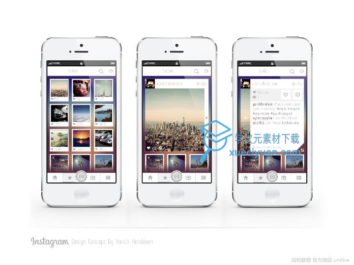 ios7扁平化风格PPT作品《Instagram design concept》_23