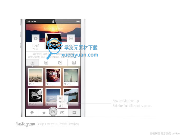 ios7扁平化风格PPT作品《Instagram design concept》_29