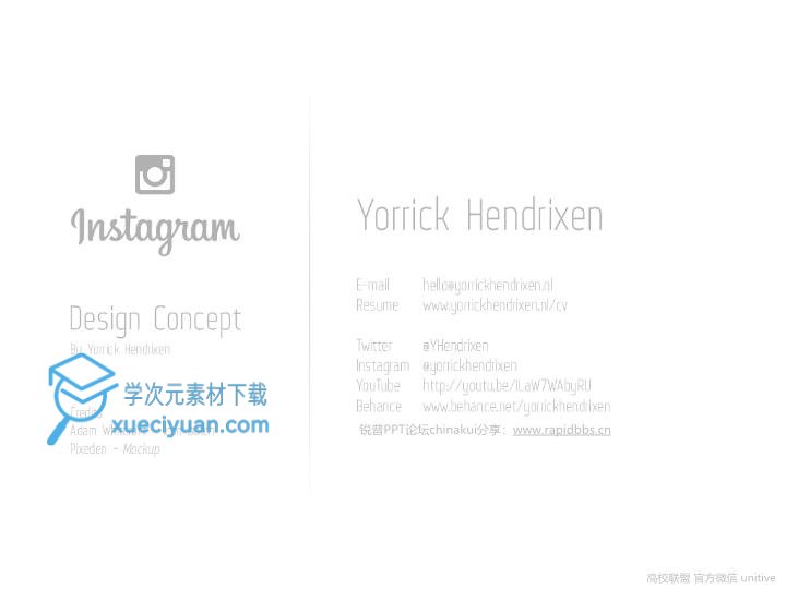 ios7扁平化风格PPT作品《Instagram design concept》_33