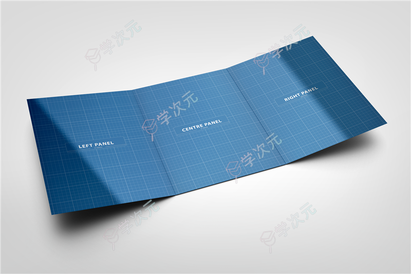 3xA4 Tri-Fold Brochure Mock-up 02