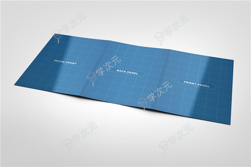 3xA4 Tri-Fold Brochure Mock-up 01