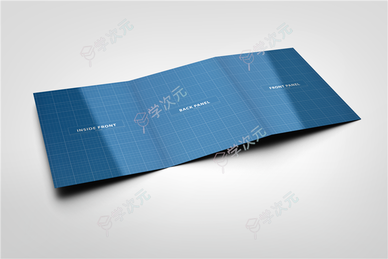 3xA4 Tri-Fold Brochure Mock-up 04