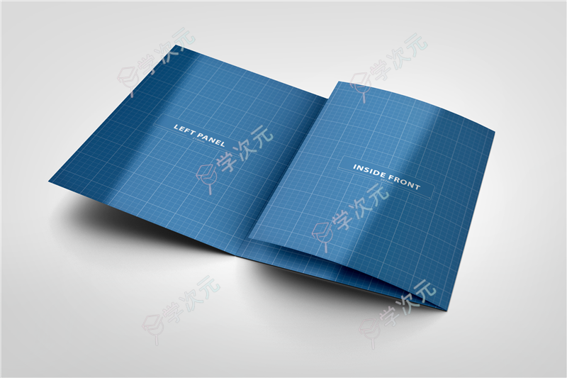 3xA4 Tri-Fold Brochure Mock-up 05