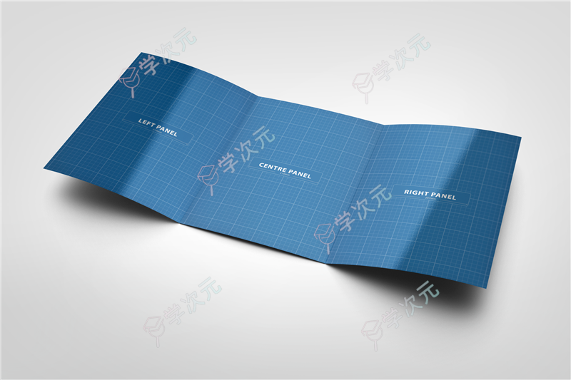 3xA4 Tri-Fold Brochure Mock-up 03