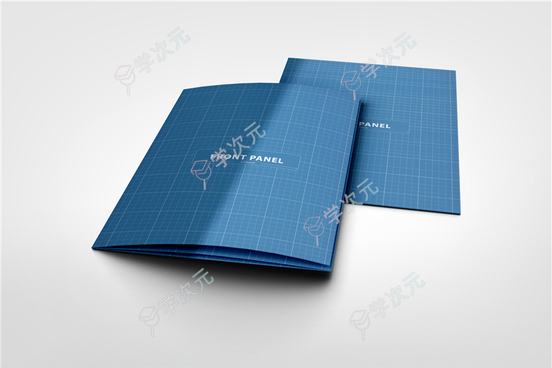 3xA4 Tri-Fold Brochure Mock-up 06