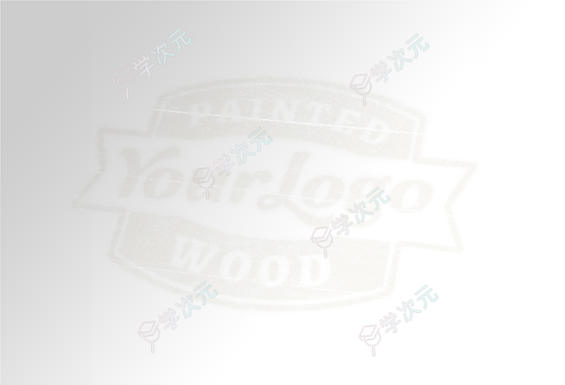 Painted Wood Logo Mock-Up