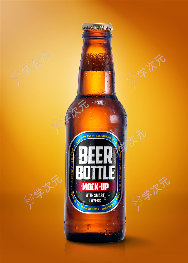 啤酒包装VI素材-Beer Bottle Mock-up