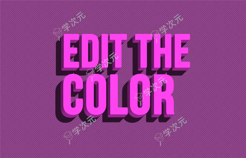 3d-text-effect-PINK