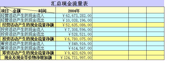 《现金流量表》