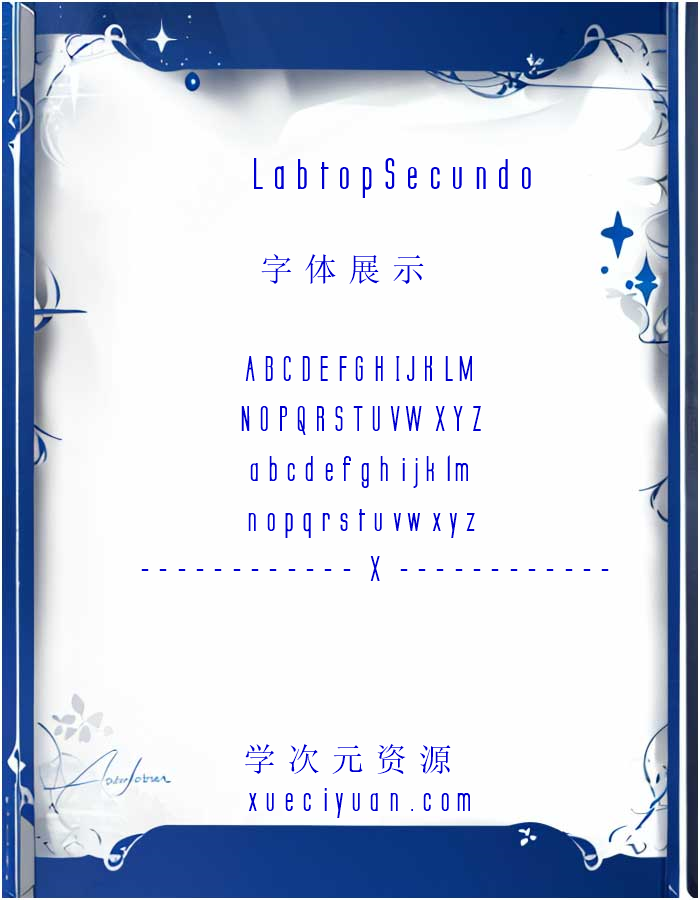 《Labtop Secundo》-系统字体 53b26b439a851免费下载_-xueciyuan.com-学次元资源