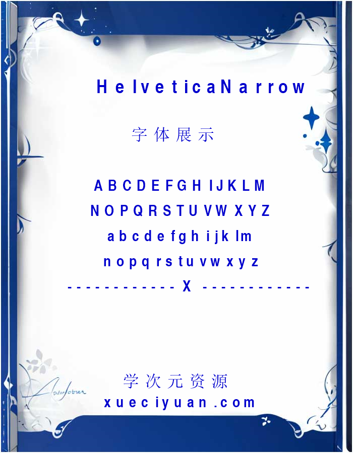 Helvetica Narrow