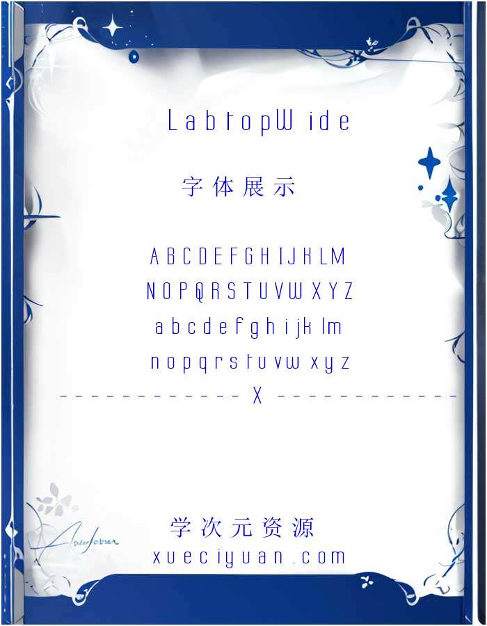 《Labtop Wide》-系统字体 53b26b439d72e免费下载_-xueciyuan.com-学次元资源