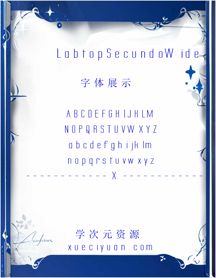 《Labtop Secundo Wide》-系统字体 53b26b439a083免费下载_-xueciyuan.com-学次元资源