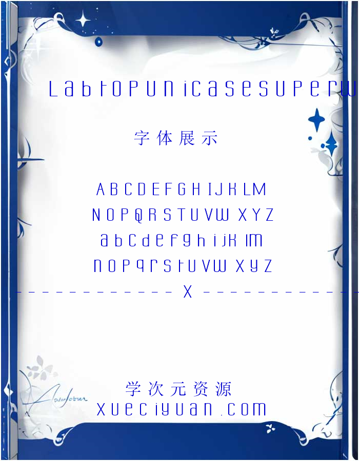 《Labtop Unicase Superwide》-系统字体 53b26b439bbda免费下载_-xueciyuan.com-学次元资源