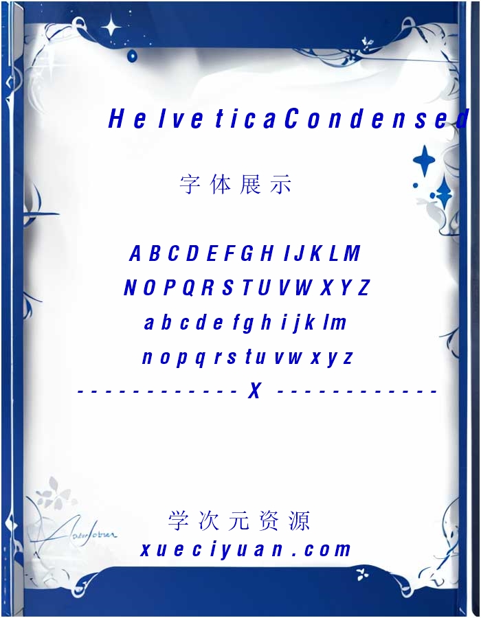 Helvetica Condensed