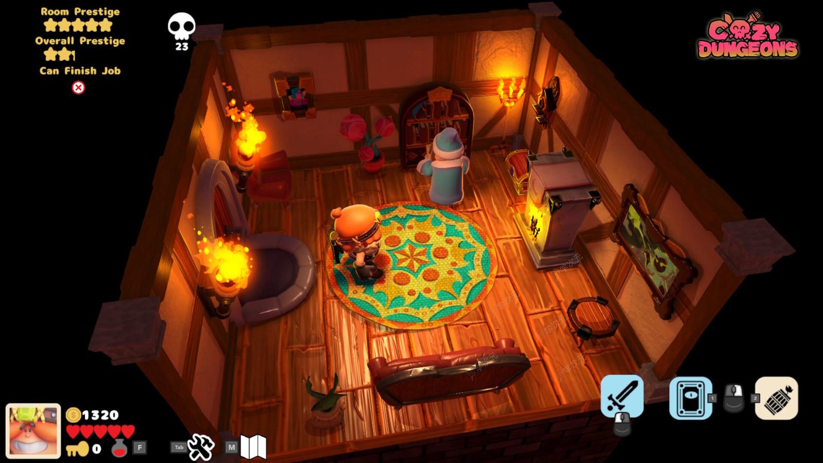  冒险/室内设计游戏《Cozy Dungeons》Steam页面上线 支持中文