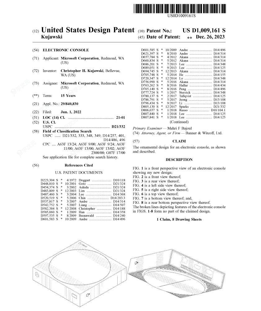 Xbox被取消云串流主机专利及外观设计遭曝光