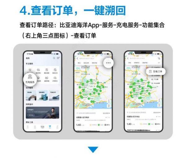 比亚迪海洋系列汽车上新充电服务，支持“查、导、充”三大功能_图片