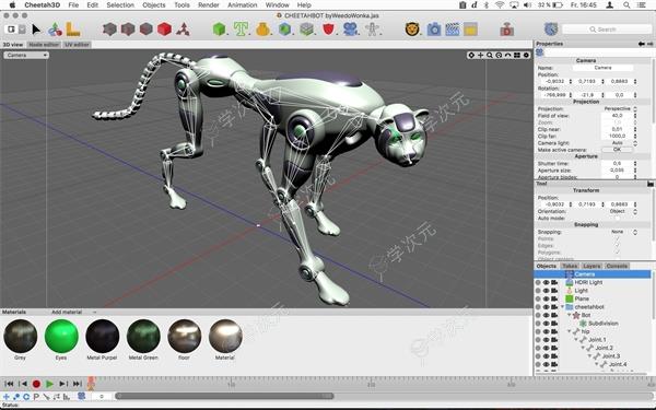 Cheetah3DMac版下载-Cheetah3DforMac(3D建模渲染工具)下载v8.1官方版_图片